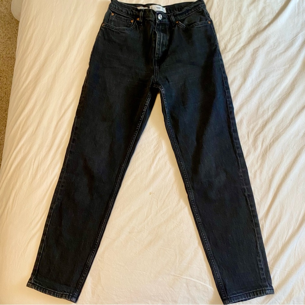 Black High-Waisted “Mom” Jeans